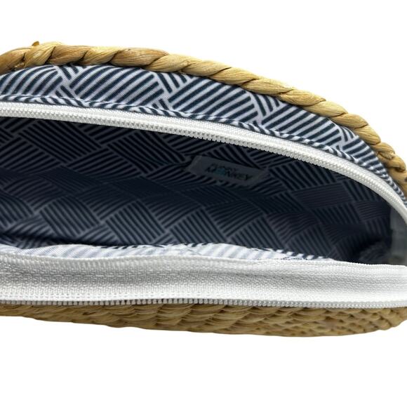 Funky Monkey Women's Half Moon Basket Weave Boho Clutch Purse - Picture 4 of 9